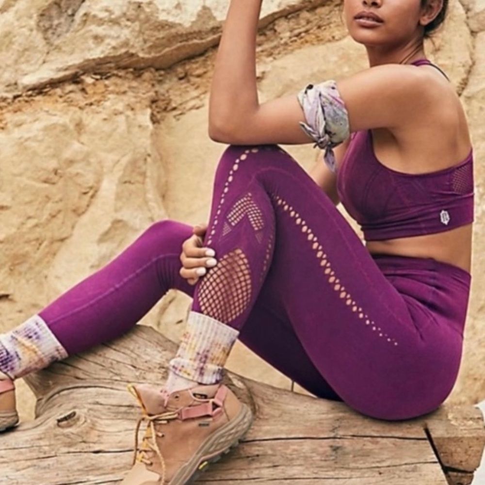 Free People Running Through My Mind Activewear Leggings women’s size small
